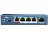 DS-3E0105P-E Hikvision Коммутатор с РоЕ